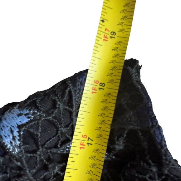 Romeo + Juliet Couture Navy Blue Black Stars Embroidered Sheath Dress M medium - Picture 4 of 9